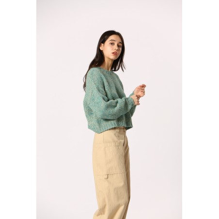 Pull chiné lurex
