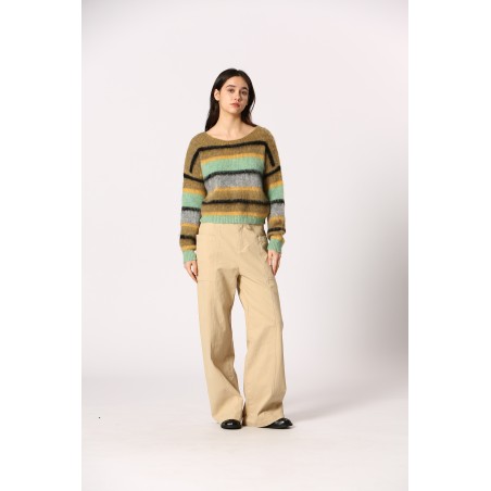 Pull court rayures
