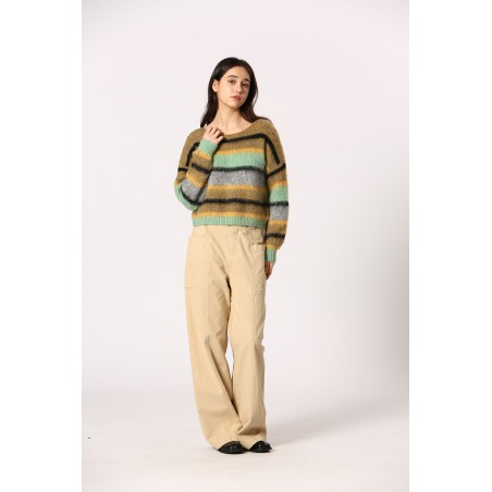 Pull court rayures