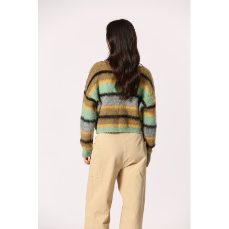 Pull court rayures