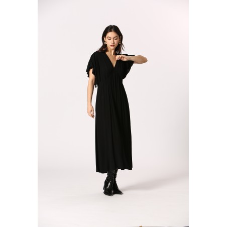 Robe fluide manches courtes