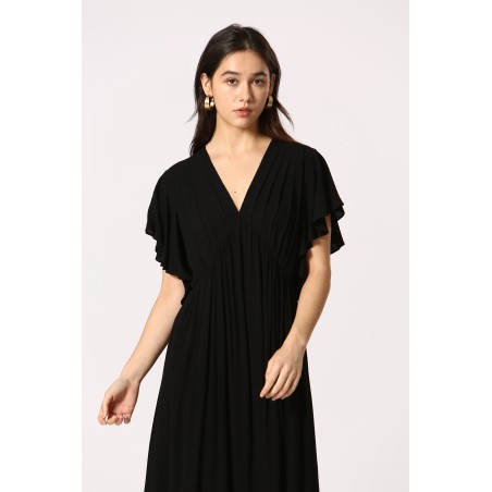 Robe fluide manches courtes