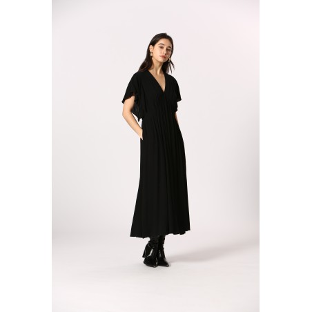 Robe fluide manches courtes