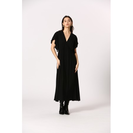 Robe fluide manches courtes