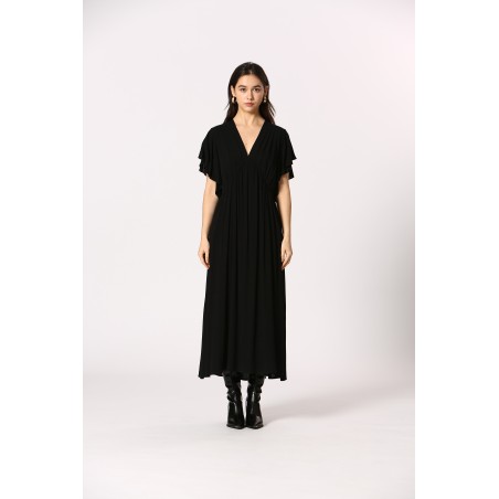 Robe fluide manches courtes