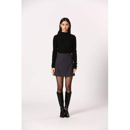 Mini jupe pied-de-poule