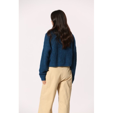 Pull court effet poilu