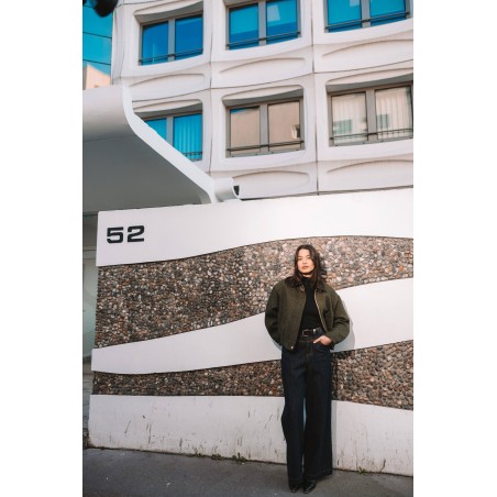 Bomber tissu chevron