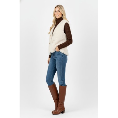Gilet fausse fourrure