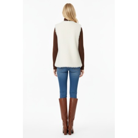 Gilet fausse fourrure