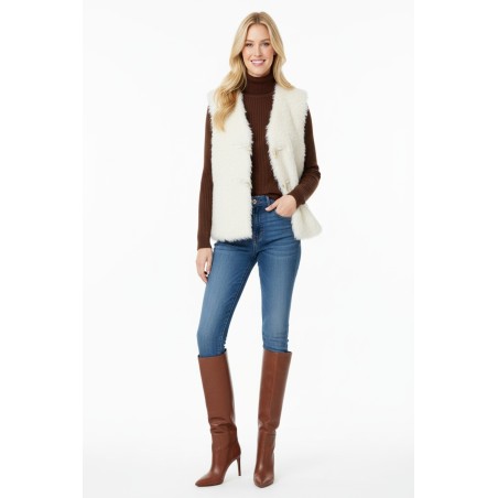 Gilet fausse fourrure