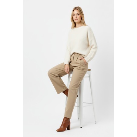Pantalon droit à pinces