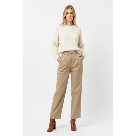 Pantalon droit à pinces