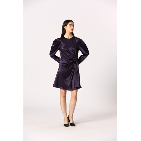 Robe courte effet métalique