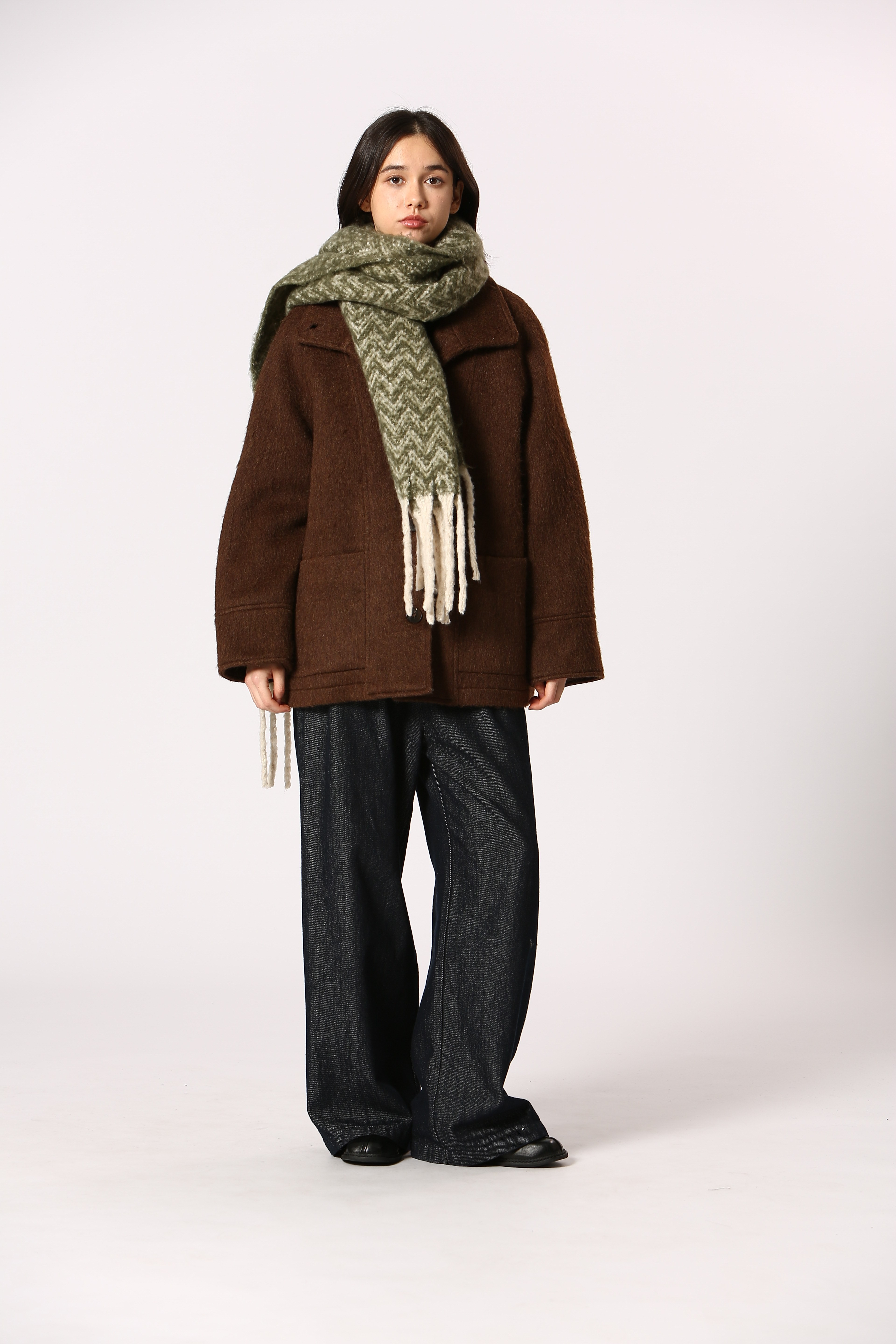 Écharpe chevron cosy