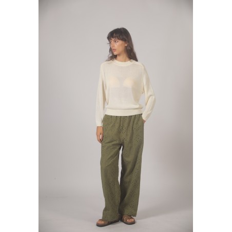 Jean broderie anglaise