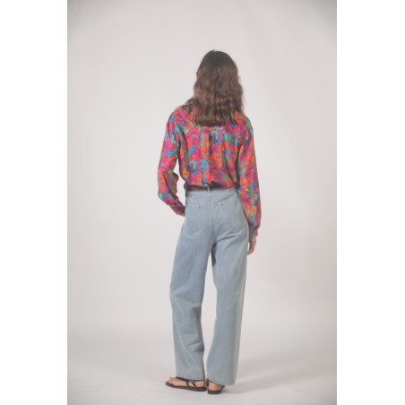 Blouse imprimé multicolore