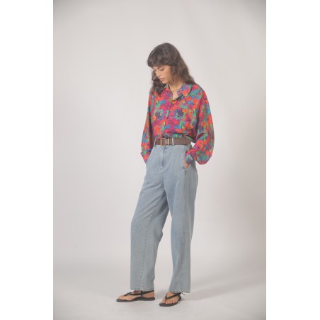 Blouse imprimé multicolore