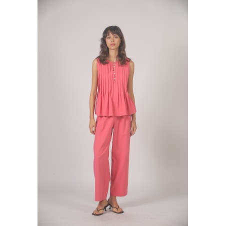 Pantalon droit coton