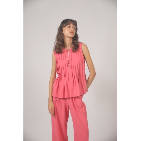 Pantalon droit coton