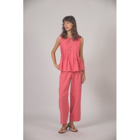 Pantalon droit coton