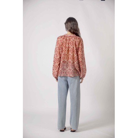 Blouse imprimée géométrique