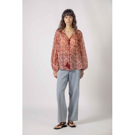 Blouse imprimée géométrique