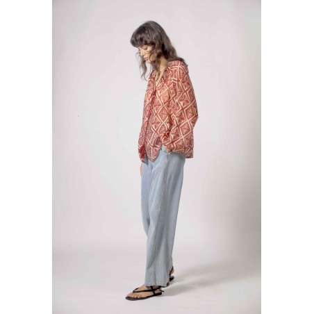 Blouse imprimée géométrique