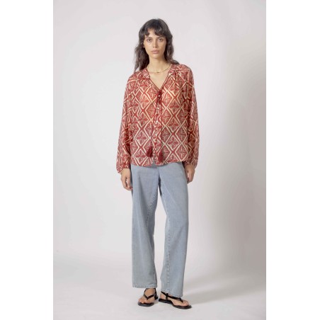 Blouse imprimée géométrique