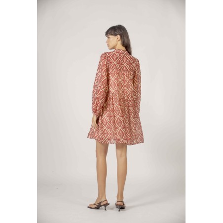 Robe imprimée géométrique