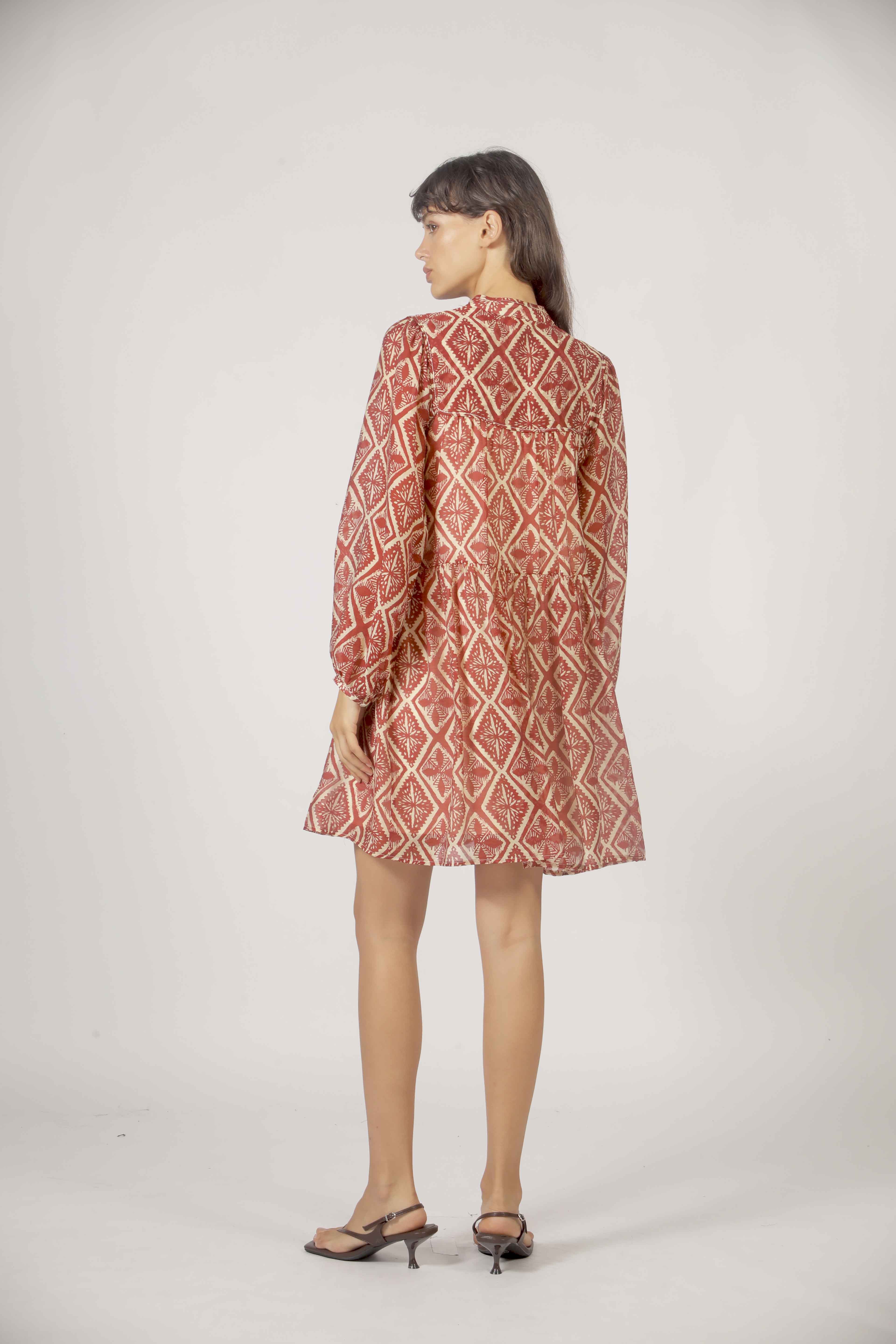 Robe imprimée géométrique