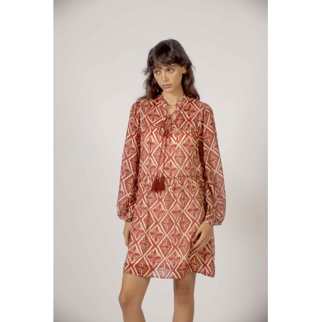 Robe imprimée géométrique