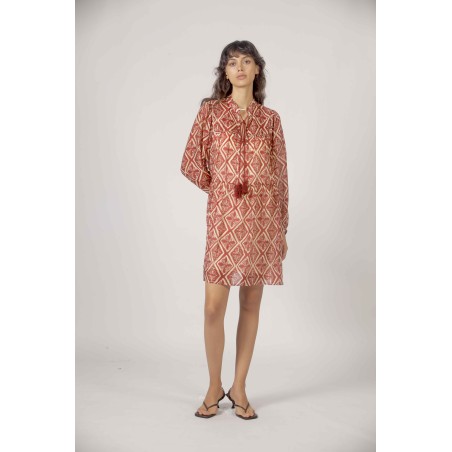 Robe imprimée géométrique