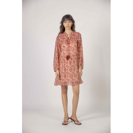 Robe imprimée géométrique