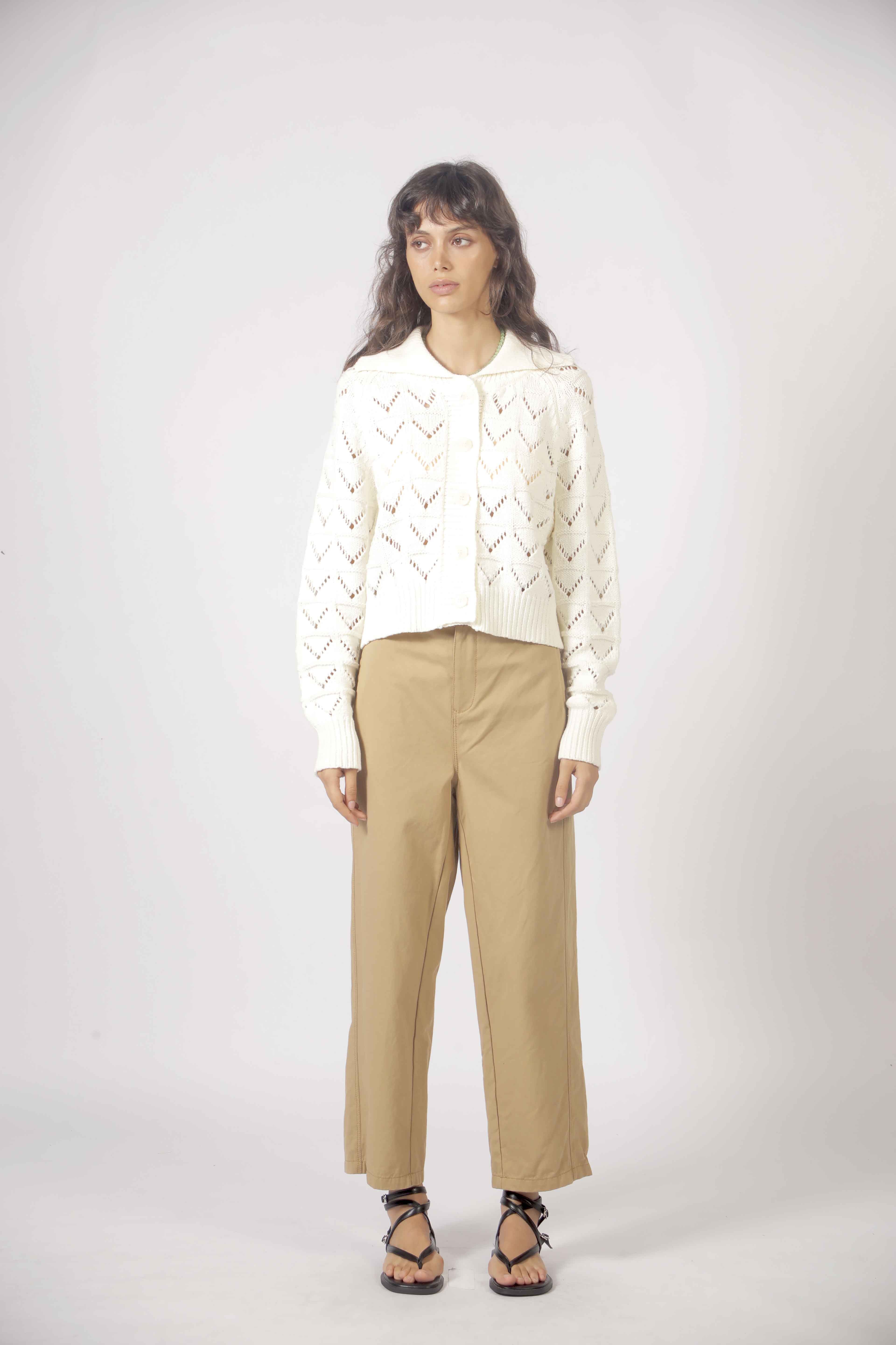 Pantalon toile de coton
