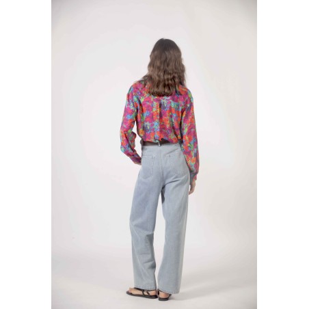 Blouse imprimé multicolore