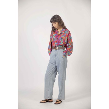 Blouse imprimé multicolore