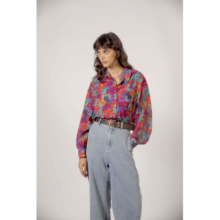 Blouse imprimé multicolore
