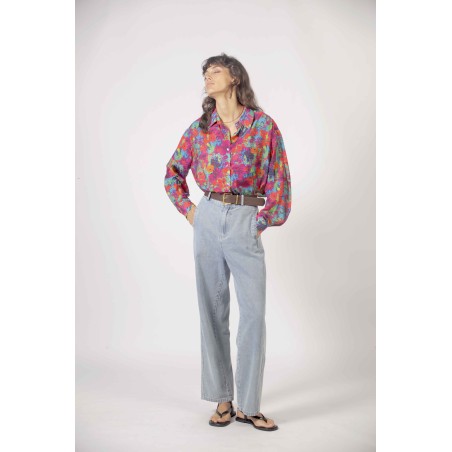 Blouse imprimé multicolore