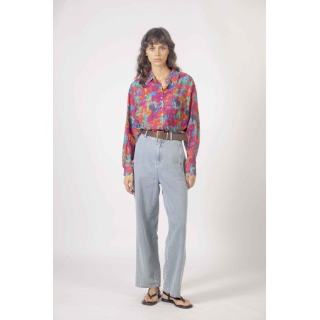 Blouse imprimé multicolore