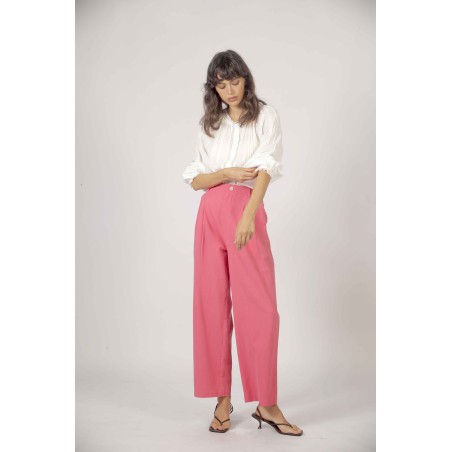 Pantalon droit coton