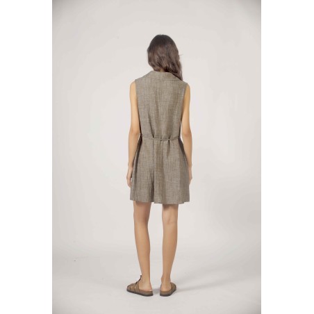 Robe courte col chemise