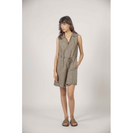 Robe courte col chemise
