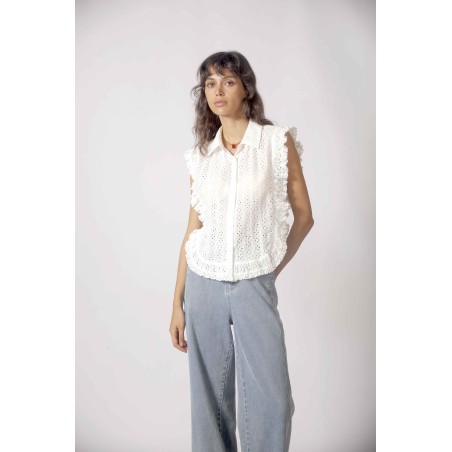 Top bodé à volants