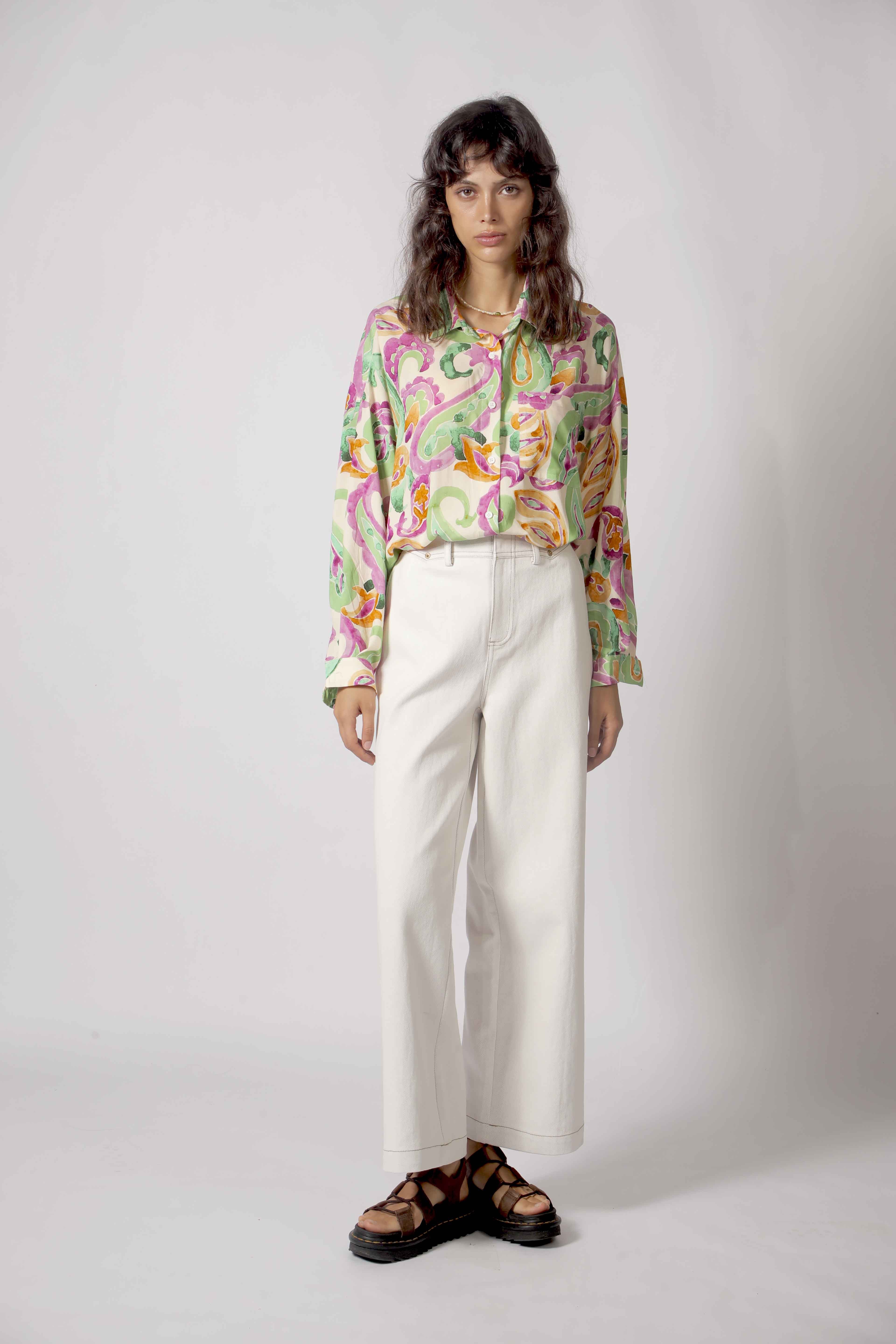 Chemise imprimée paisley