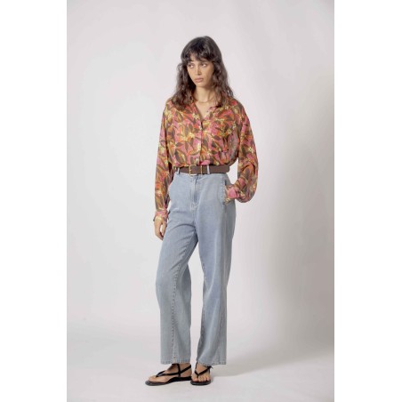 Chemise imprimé végétale