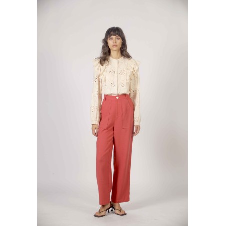 Pantalon droit à poches