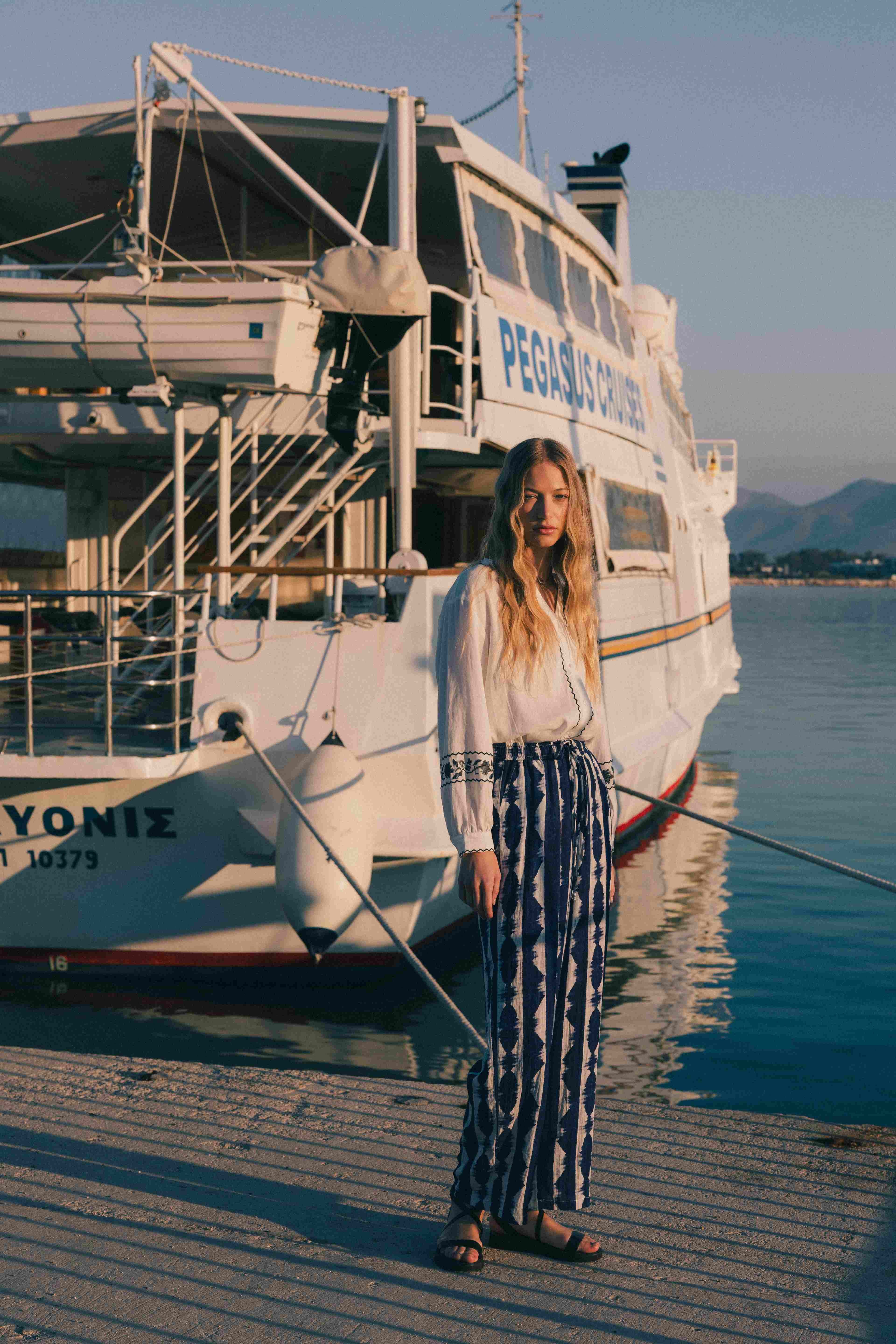 pantalon fluide imprimé