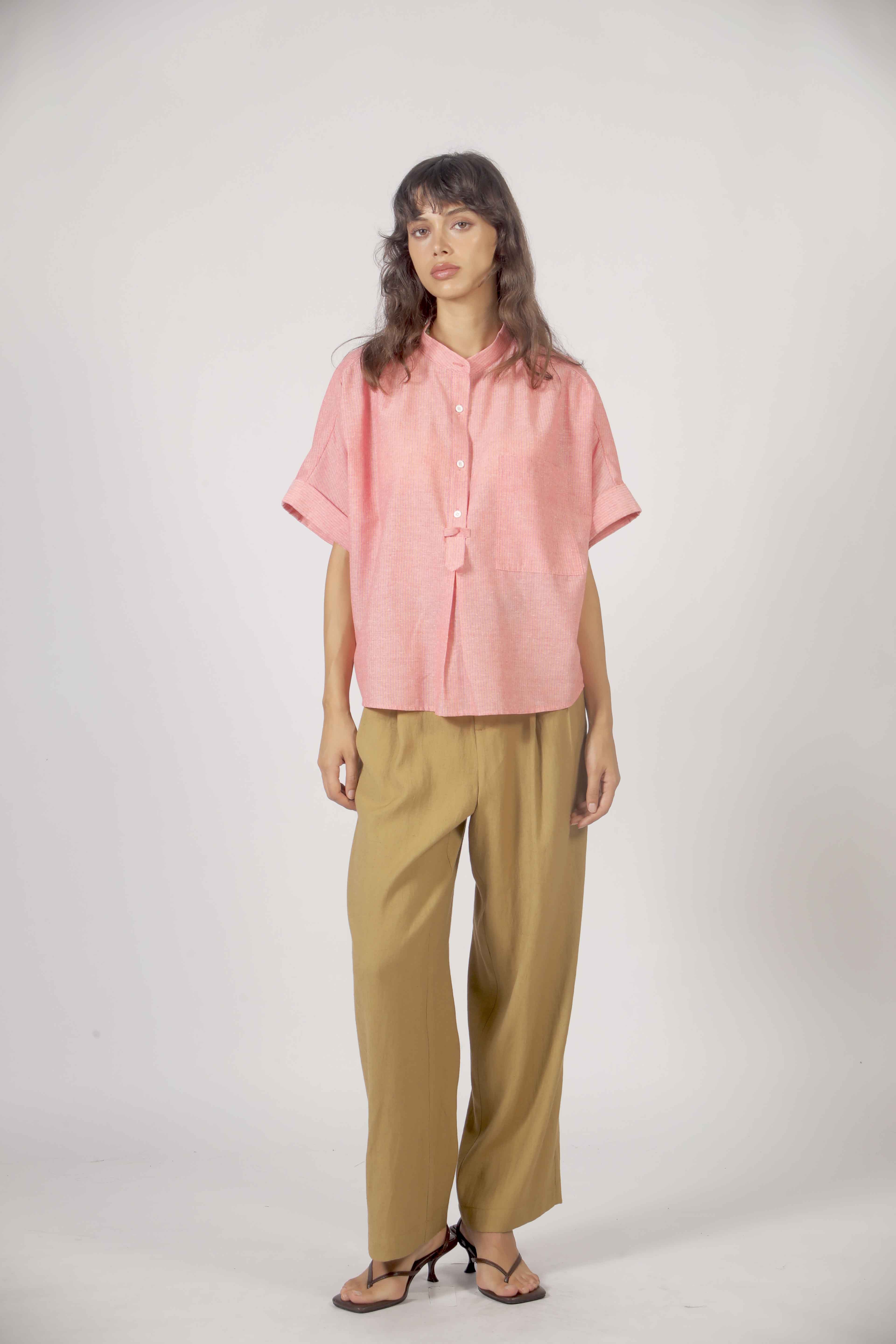 Top manches courtes rayé