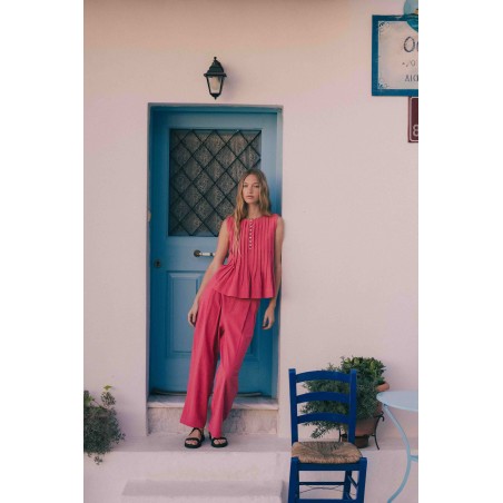 Pantalon droit coton